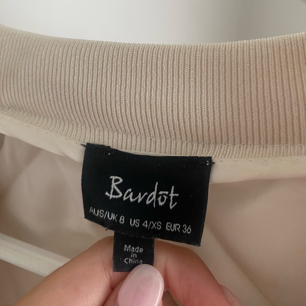 Bardot creamy white bomber jacket - Picture 3 of 3